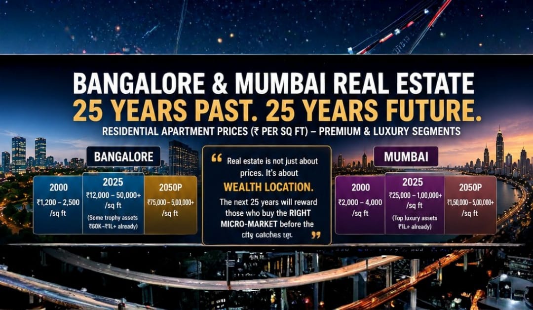 #Bengaluru vs Mumbai Real Estate: The Last 25 Years and the Next 25 Years