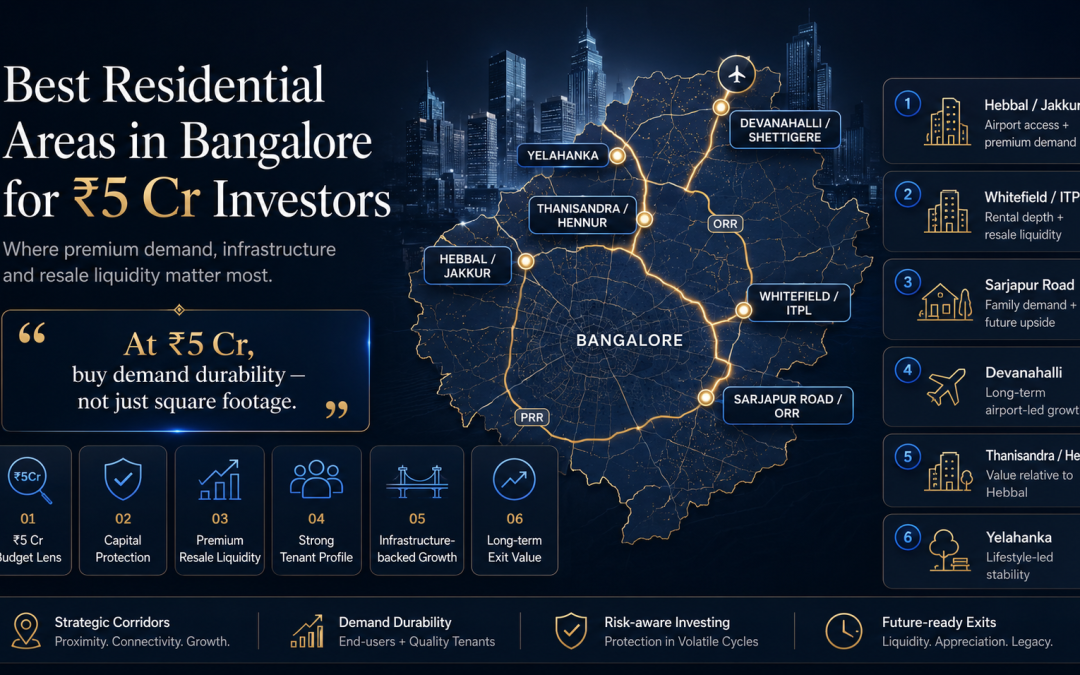 Best Residential Areas in Bangalore for ₹5 Cr Investors